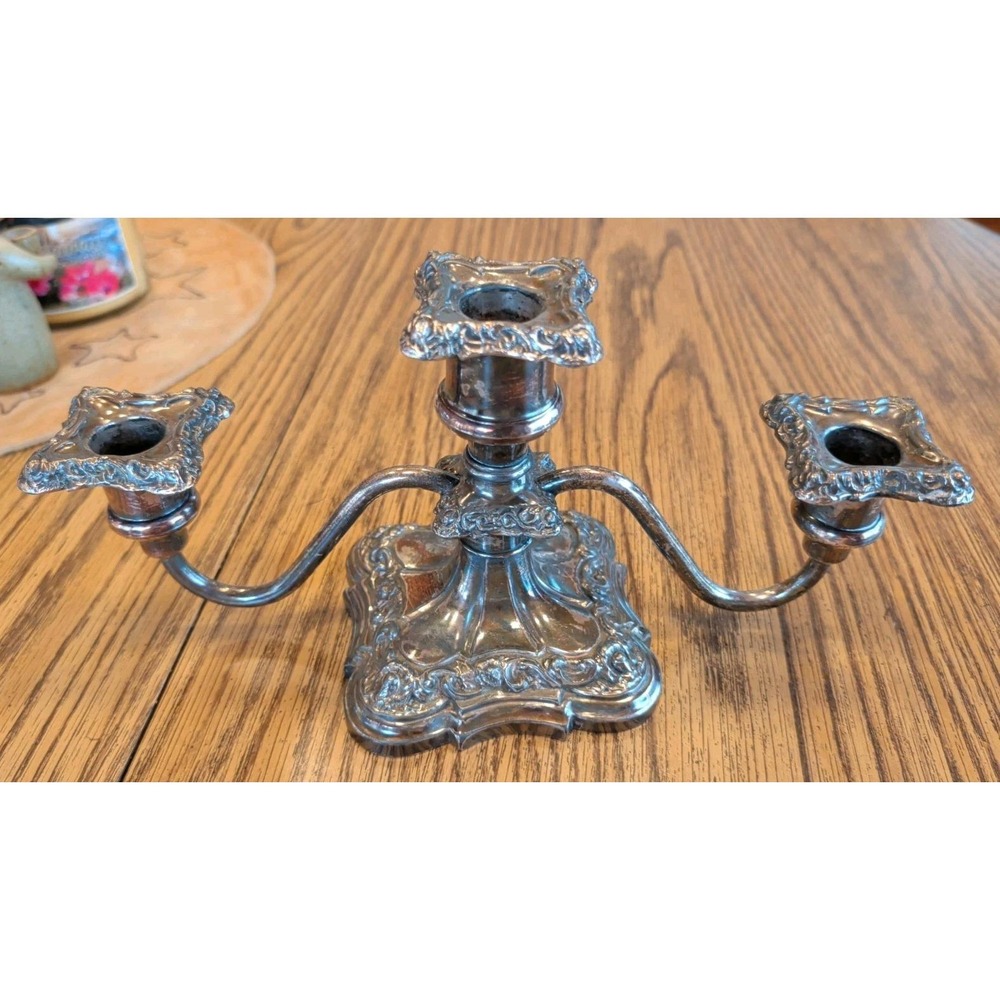 Vintage Stunning Silver Plate Candelabra Old English Pattern